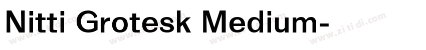 Nitti Grotesk Medium字体转换